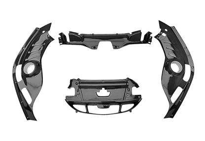 Ferrari 296 OEM Style Dry Carbon Parts - styling reference for Rear Engine Bay Trim Panels