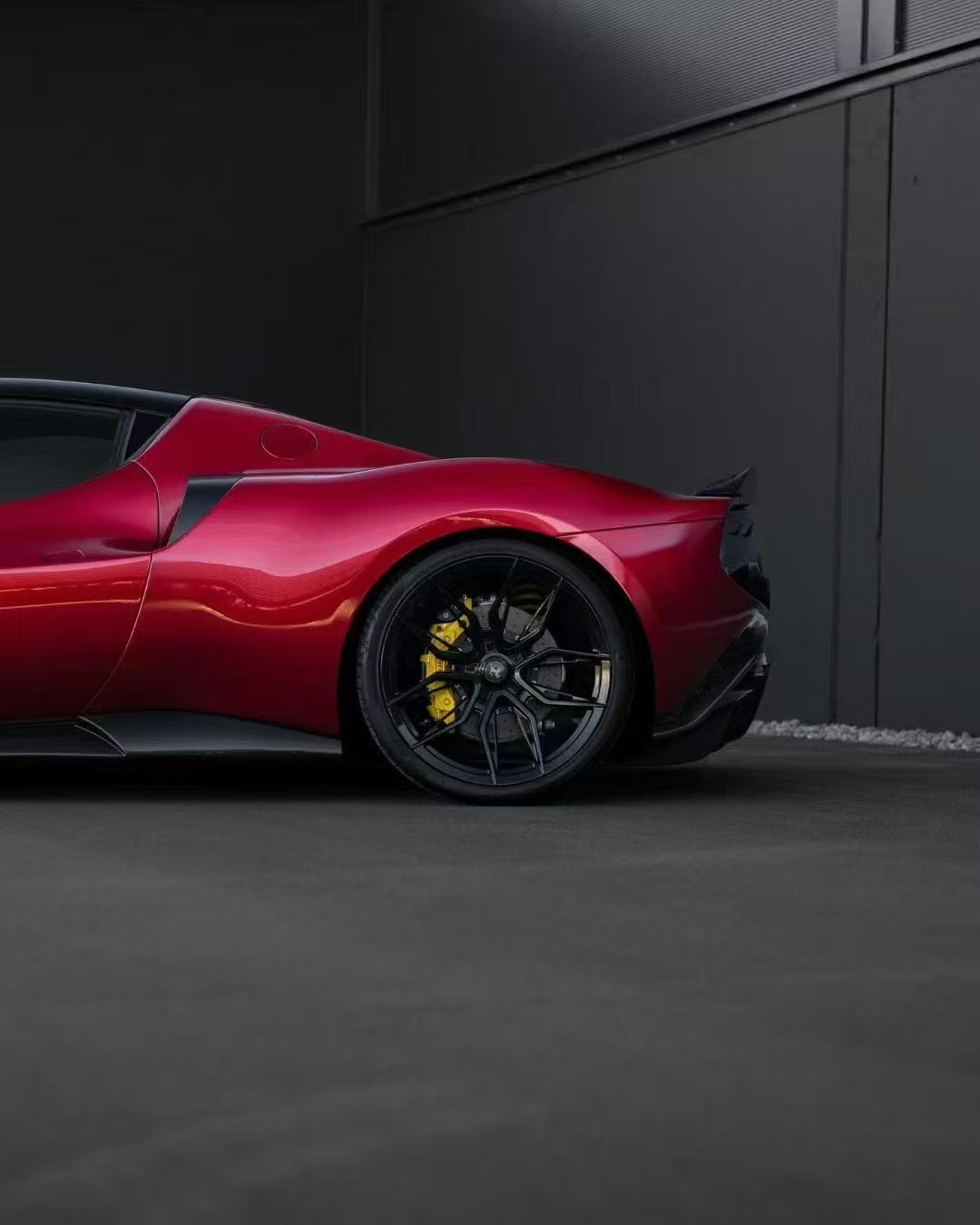 Ferrari 296 N Style Dry Carbon Parts - styling view