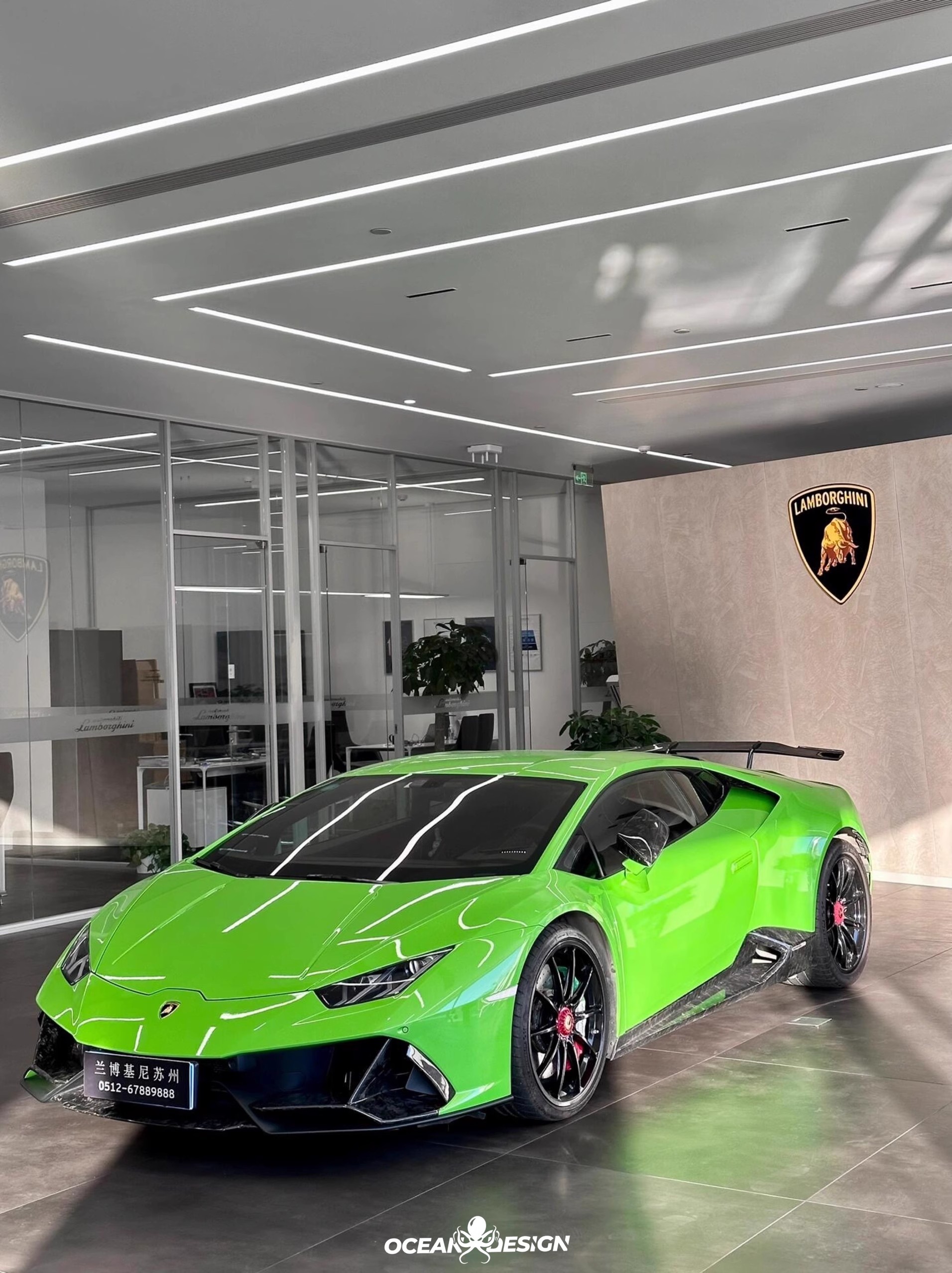 Lamborghini Huracan EVO AWD N Style Dry Carbon Parts - styling view