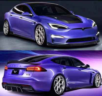 Tesla Model S 2023-2025 V Style Parts - styling view