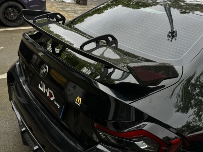 BMW G87 M2/G80 M3/G82 M4 AK Style Dry Carbon GT Wing - styling view