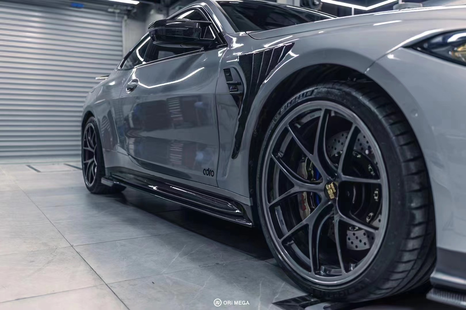 BMW G80 M3/G82 M4 Ocean Design Dry Carbon Shark-Fin Fenders - styling view