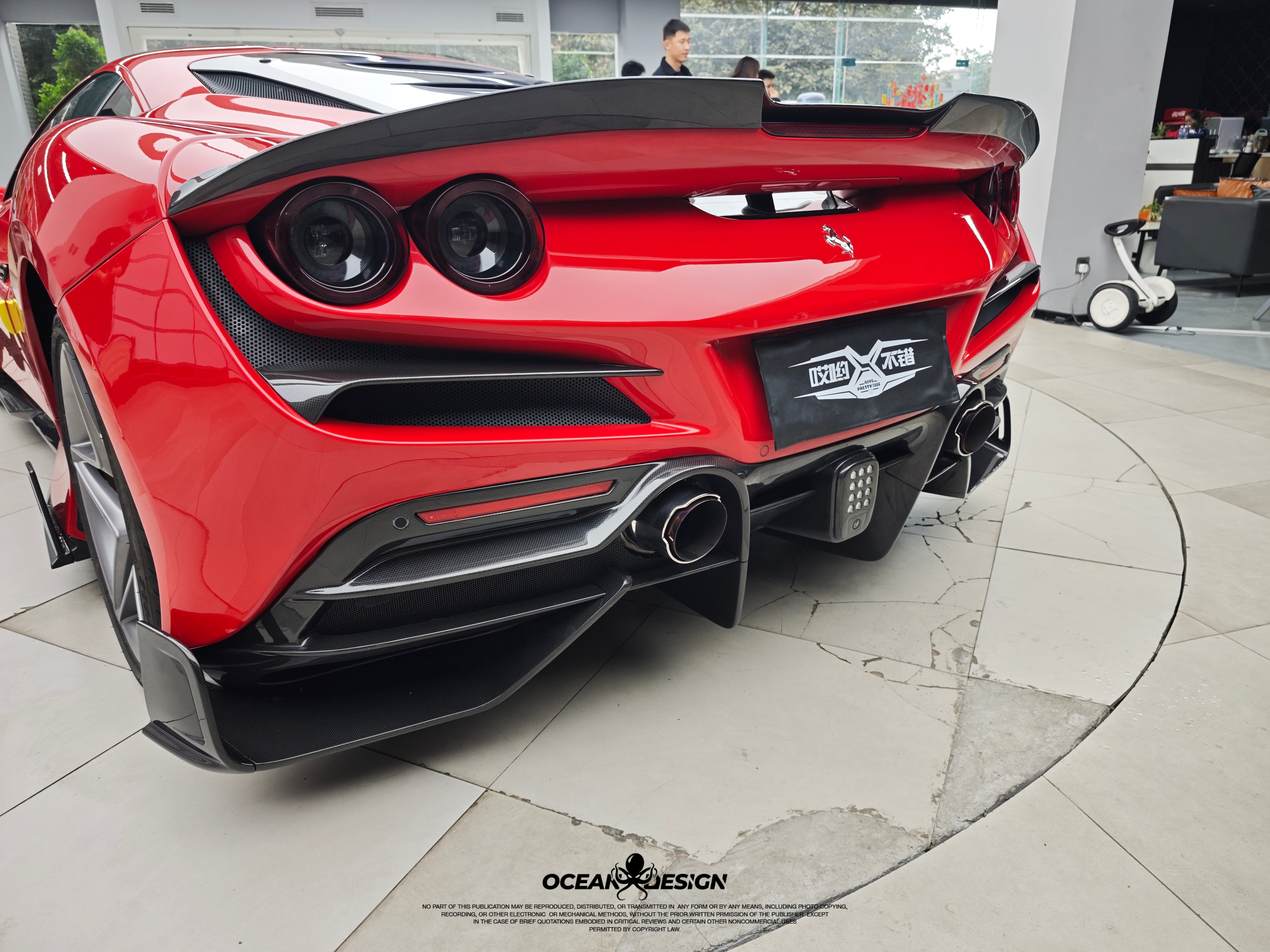 Ferrari F8 MSY Style Parts - styling view