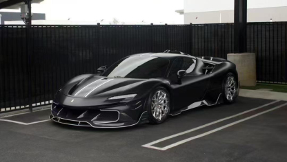 Ferrari SF90 M Style Dry Carbon Parts - styling view