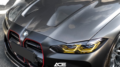 BMW G80 M3/G82 M4 CSL Style Dry Carbon Parts - styling view
