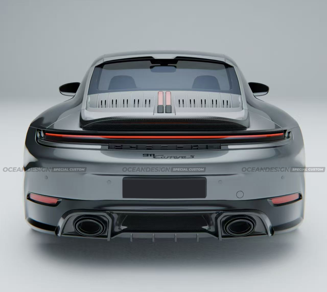 Porsche 911 992.2 Ocean Design Dry Carbon Parts - styling view
