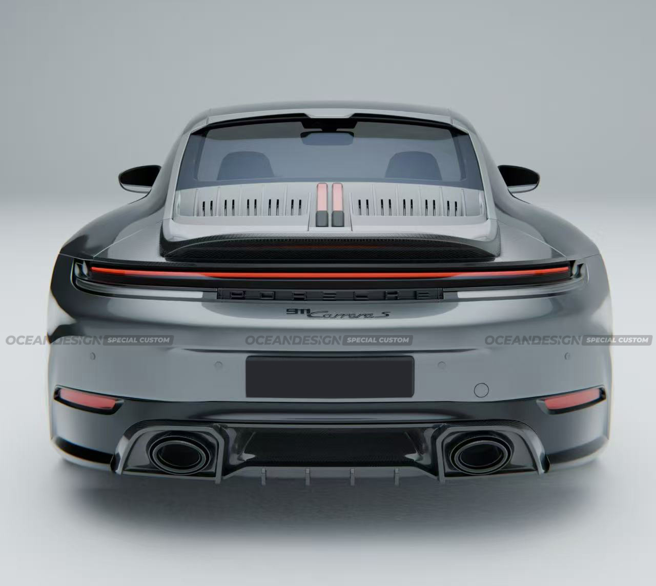 Porsche 911 992.2 Ocean Design Dry Carbon Parts - styling view
