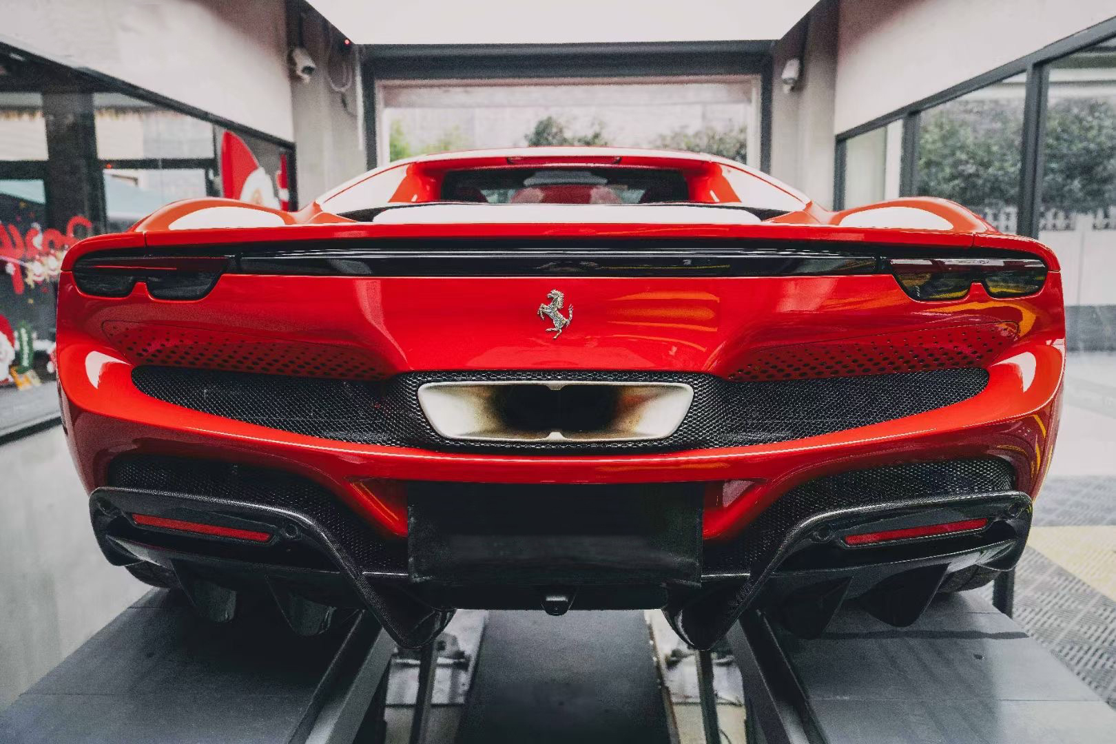 Ferrari 296 OEM Style Dry Carbon Parts - styling view