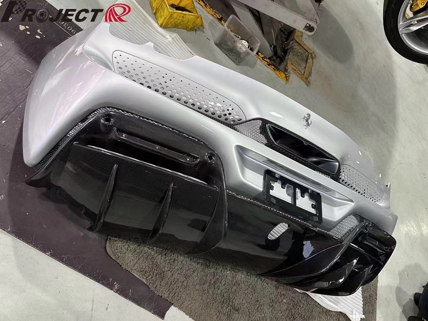 Ferrari 296 OEM Style Dry Carbon Parts - styling view