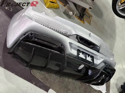 Ferrari 296 OEM Style Dry Carbon Parts - styling view
