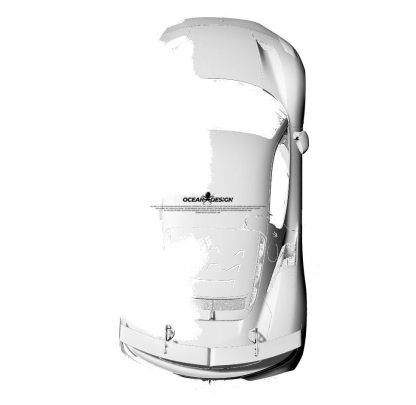 Maserati MC20 GT2 Style Rear Wing - styling view