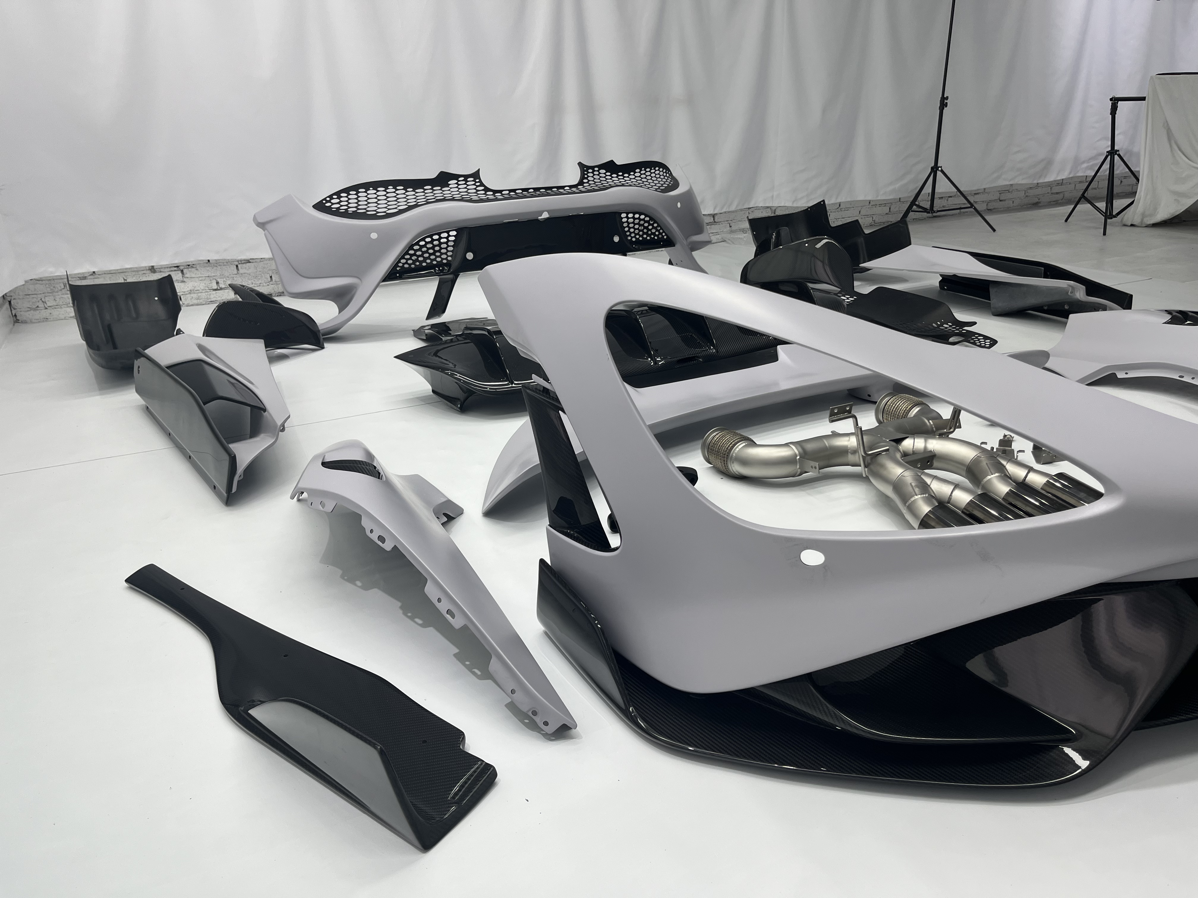 McLaren 720S to 765LT Style Dry Carbon Conversion Kit - styling view