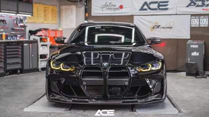 BMW G80 M3/G82 M4 V Style Dry Carbon Parts - styling view