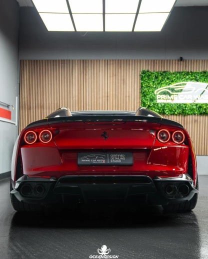 Ferrari 812 N Style Dry Carbon Parts - styling view