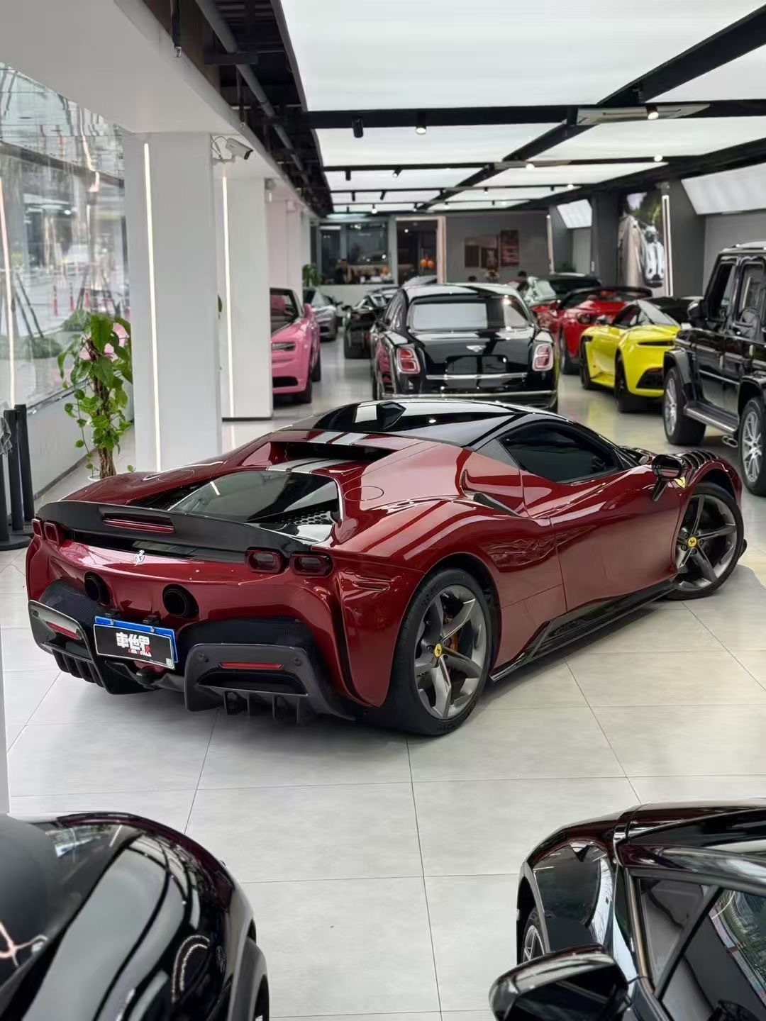 Ferrari SF90 OEM Style Dry Carbon Parts - styling view