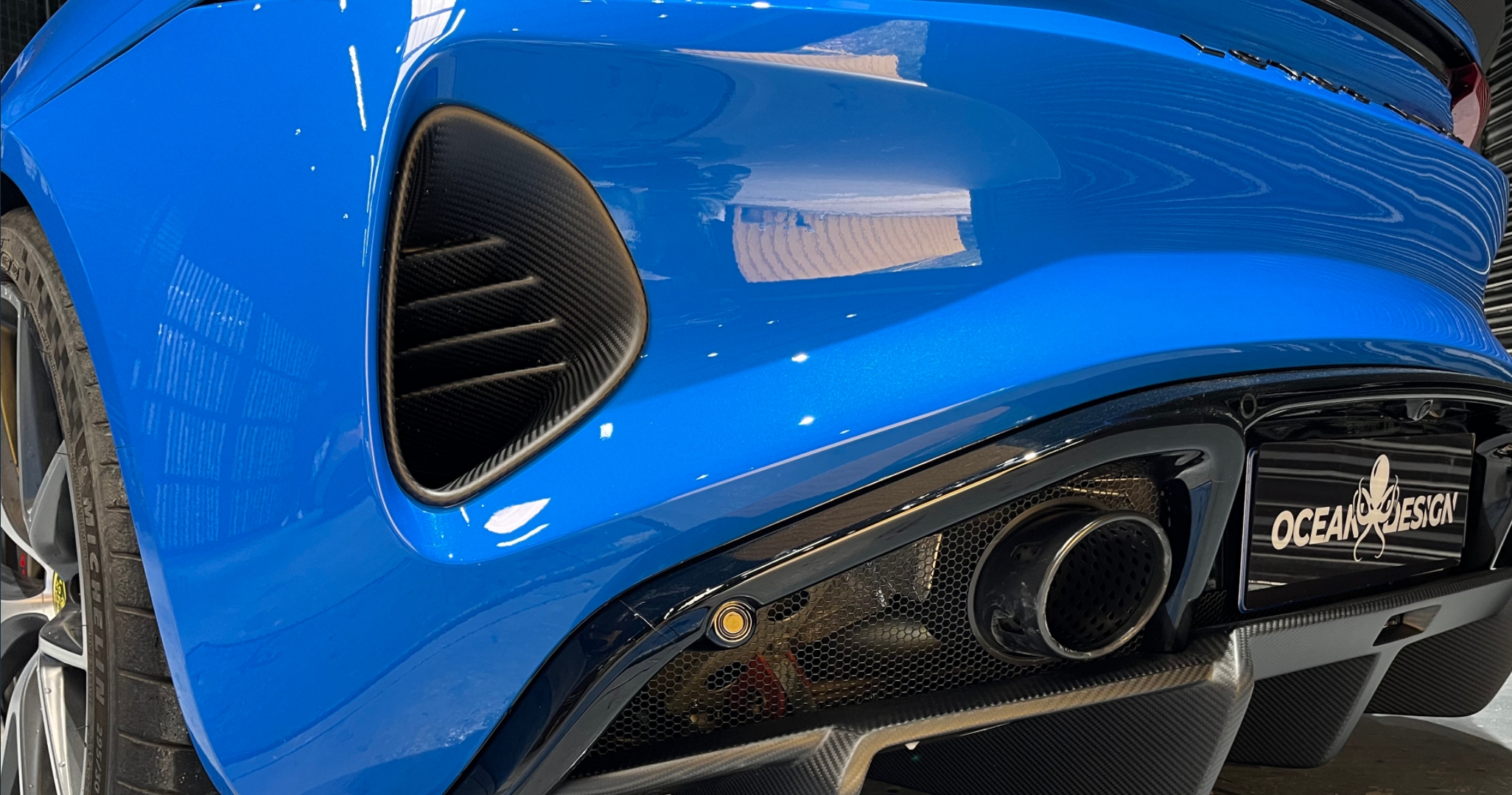 Lotus Emira 2021-2024 Dry Carbon Fiber Rear Vents Ocean Design Original Series Bodykit