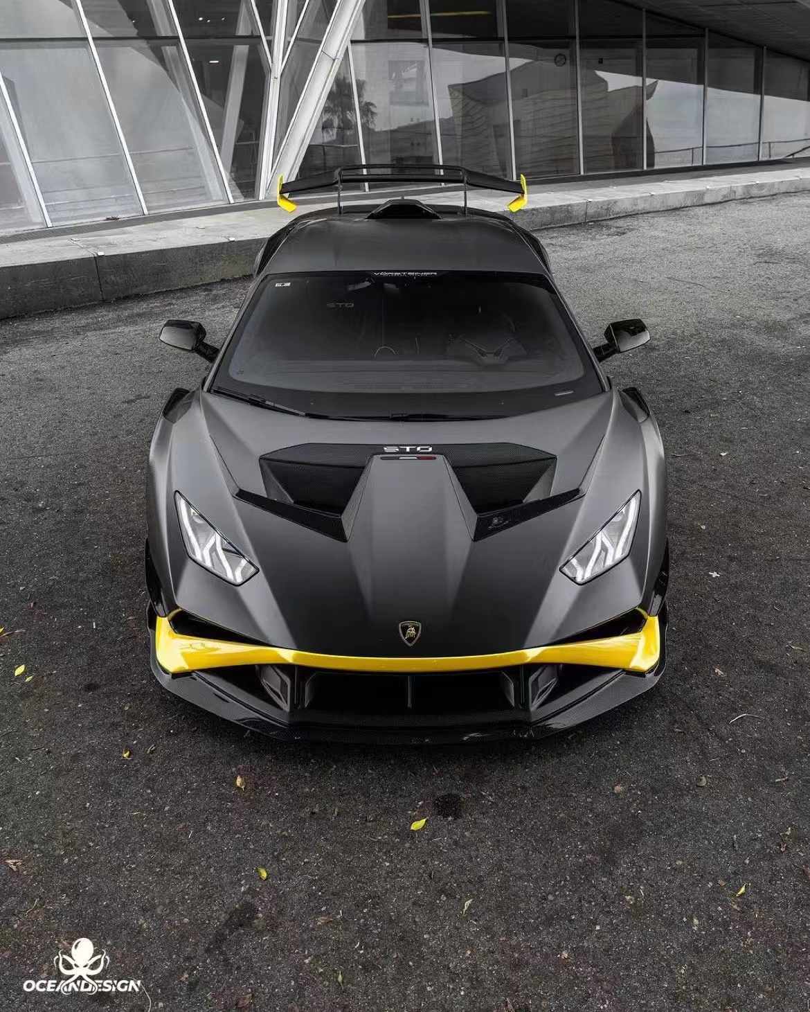 Lamborghini STO V Style Dry Carbon Parts - styling view