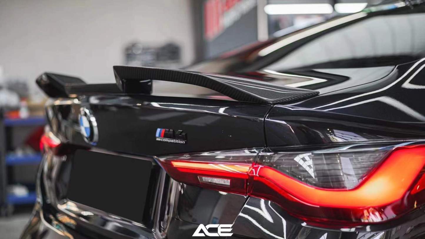 BMW G80 M3/G82 M4 V Style Dry Carbon Parts - styling view