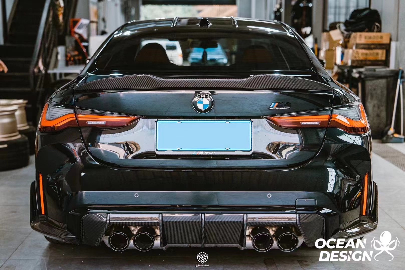 BMW G80 M3/G82 M4 Maxton MT Style Dry Carbon Parts - styling view