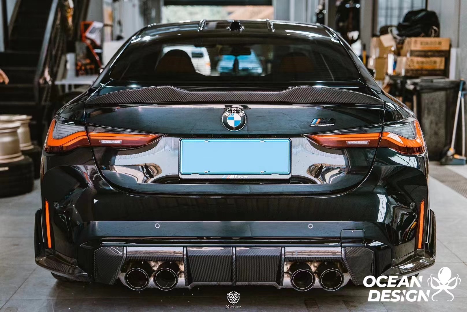 BMW G80 M3/G82 M4 Maxton MT Style Dry Carbon Parts - styling view