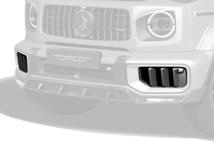 Mercedes-Benz W465 G63 Topcar Style Dry Carbon Parts - styling reference for Front Bumper Grille