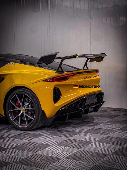 Lotus Emira Monotek Style Dry Carbon Parts - styling view