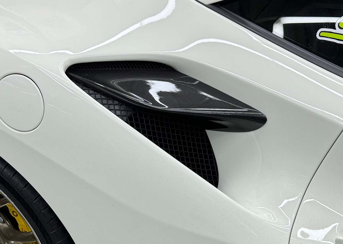 Ferrari F8 K Style Dry Carbon Parts - styling view