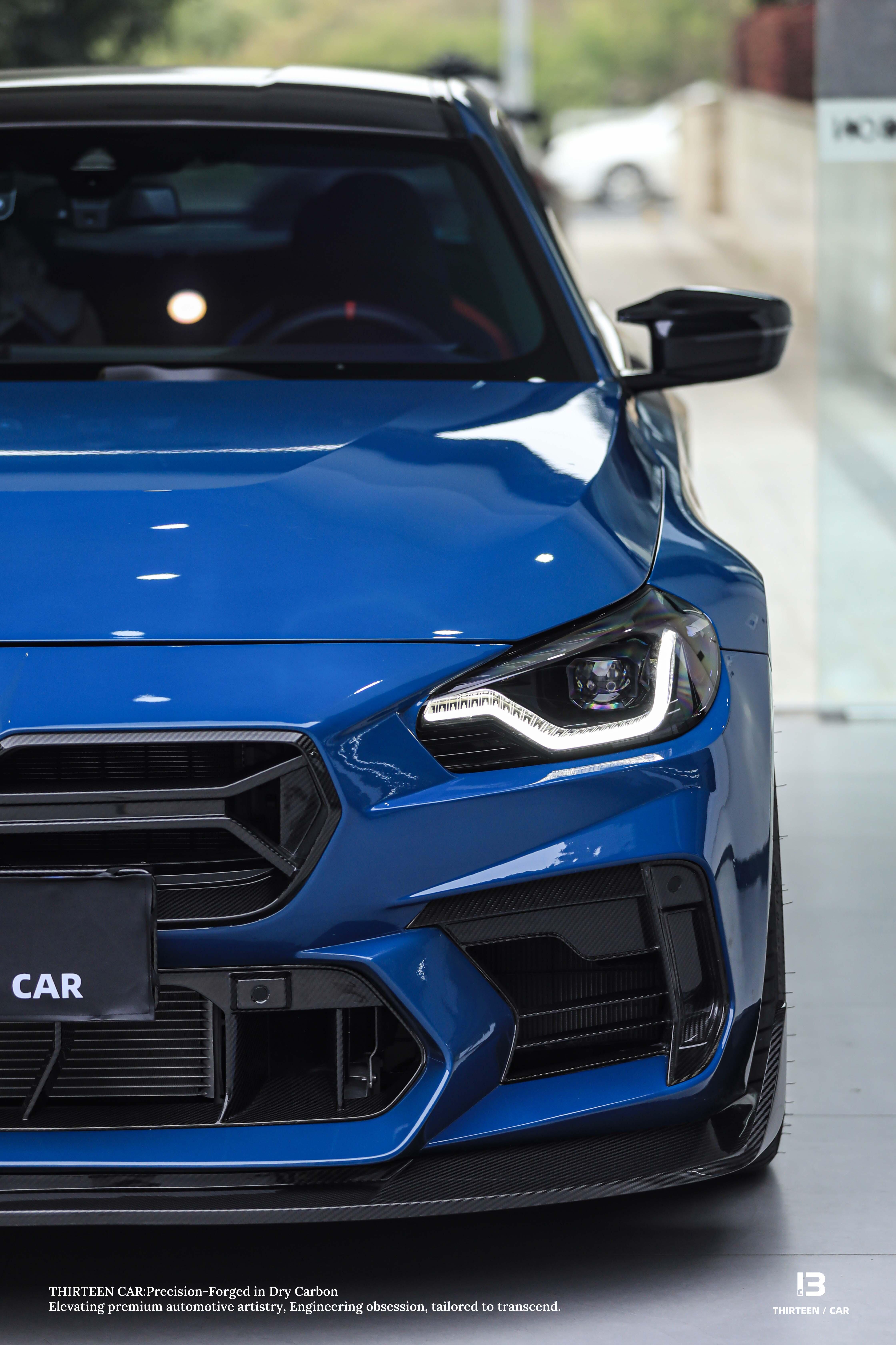 BMW G87 M2 AR V2 Style Dry Carbon Parts - styling view