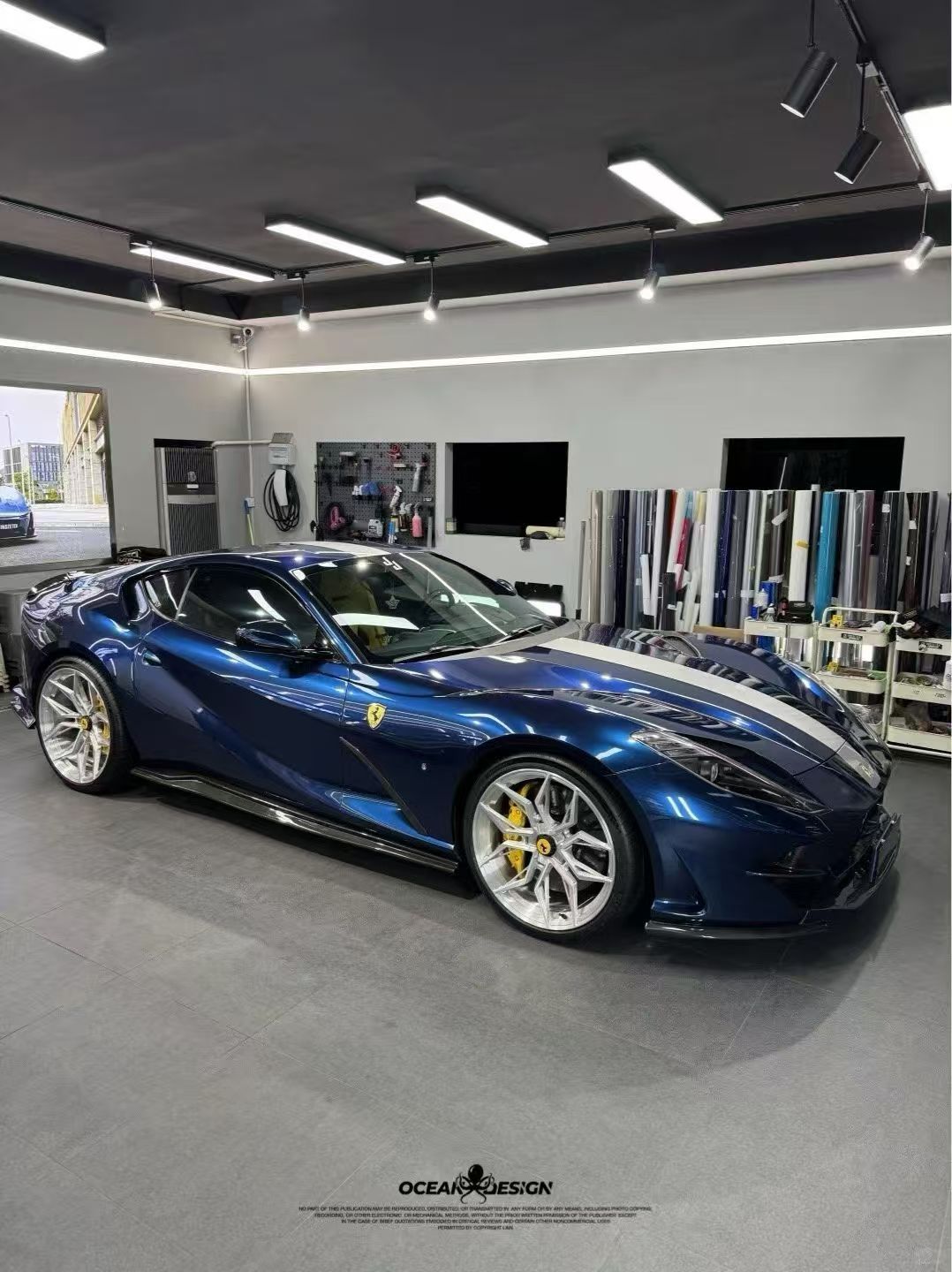 Ferrari 812 N Style Dry Carbon Parts - styling view