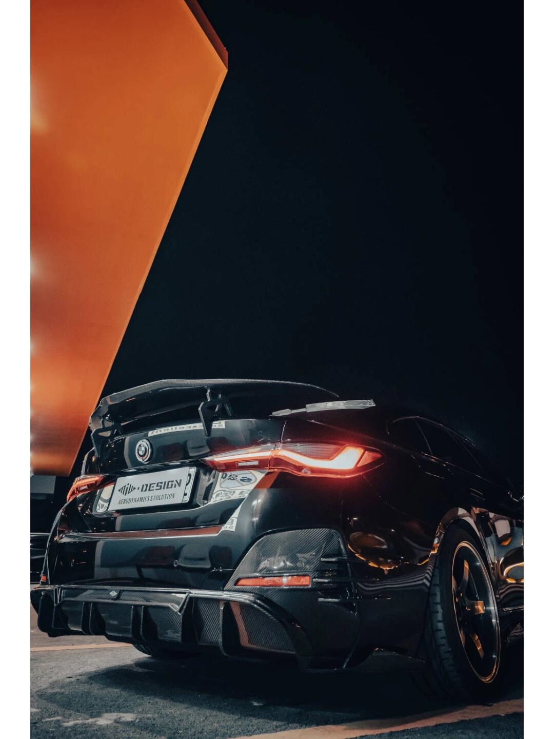 BMW G26 i4 MIW Style Carbon Fiber Parts - styling view