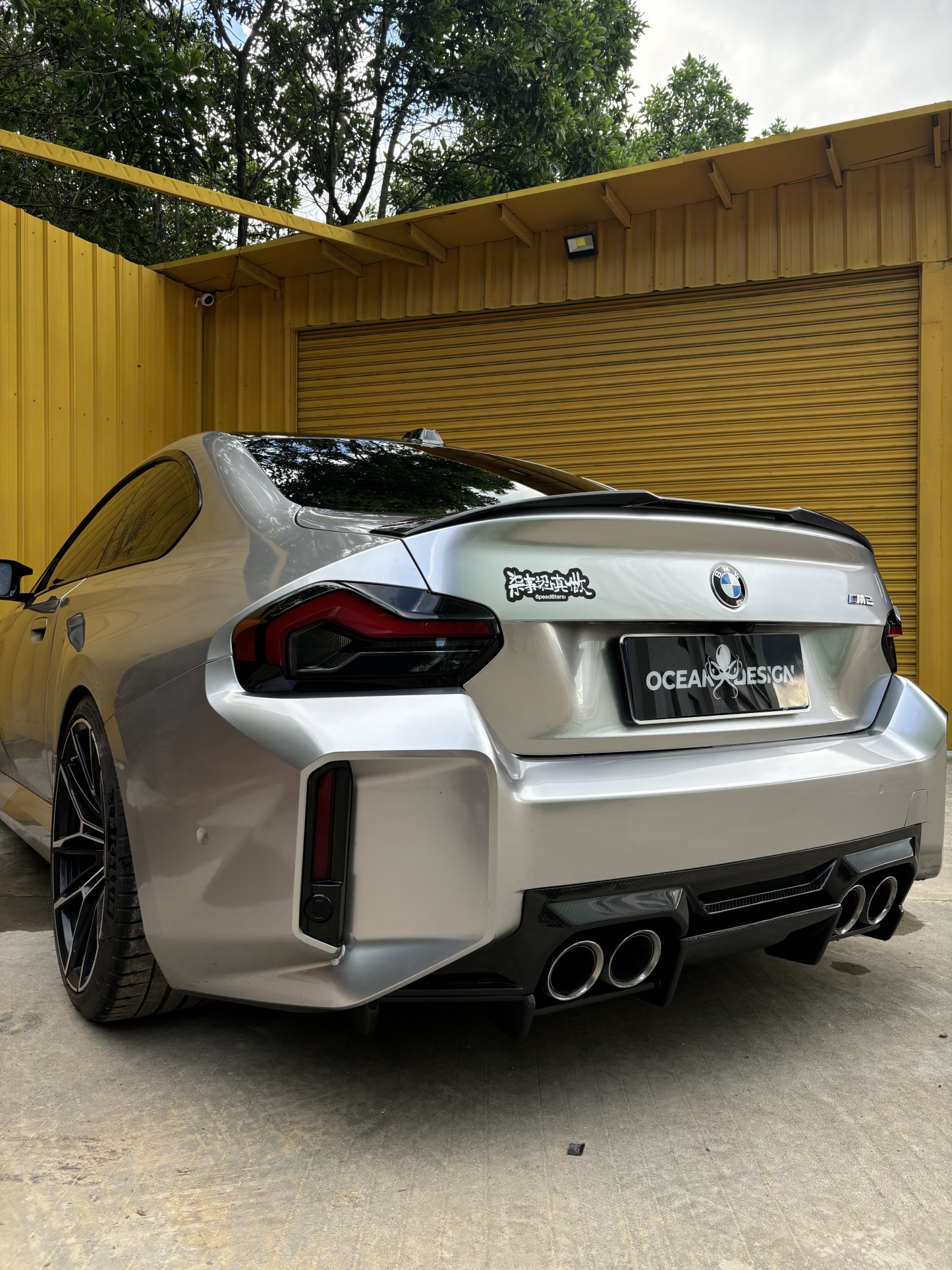 BMW G87 M2 AP Style Dry Carbon Parts - styling view