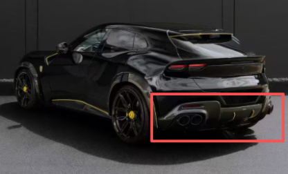 Ferrari Purosangue N Style Dry Carbon Parts - styling reference for Rear Lip