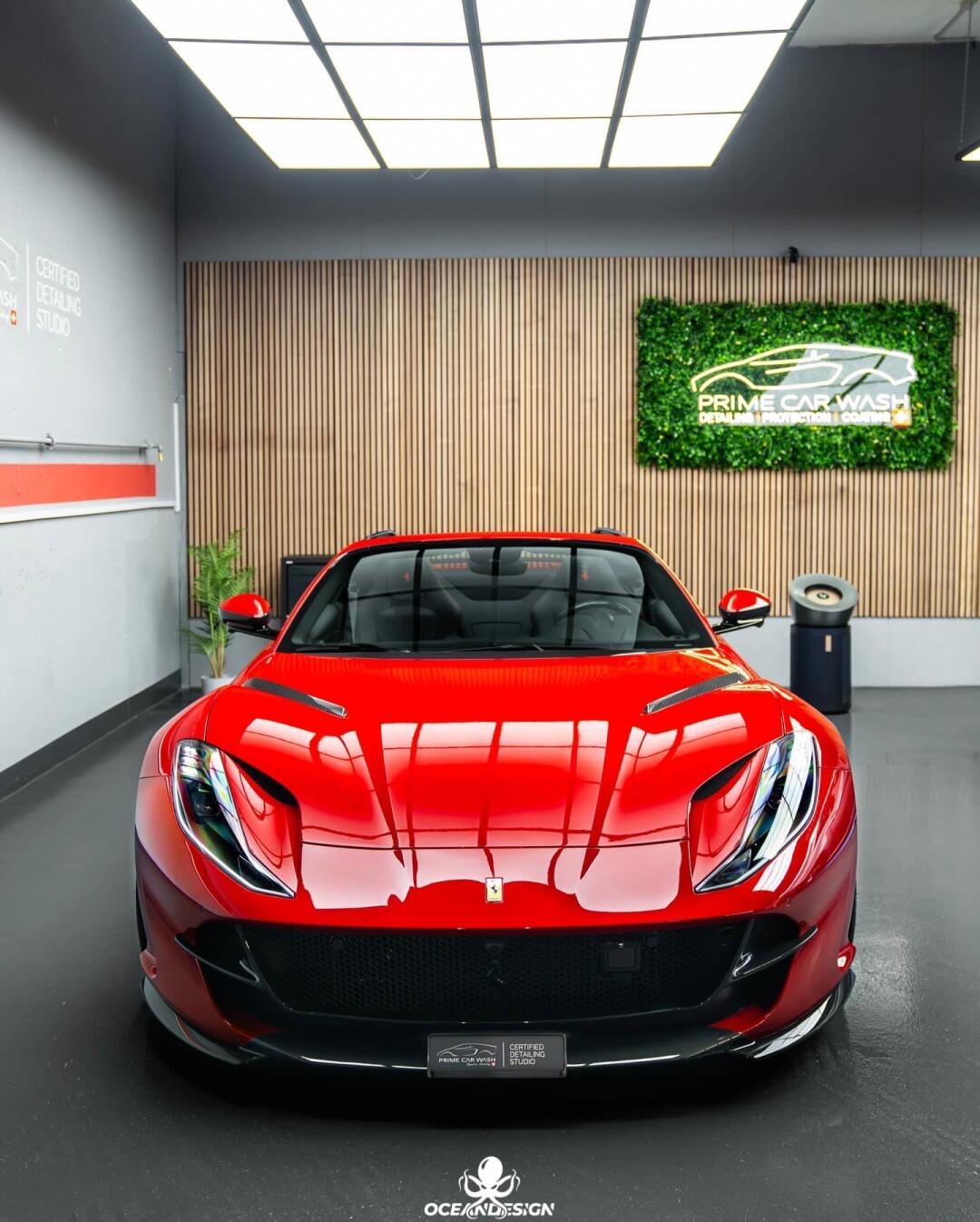 Ferrari 812 N Style Dry Carbon Parts - styling view