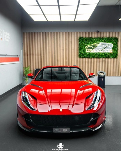 Ferrari 812 N Style Dry Carbon Parts - styling view