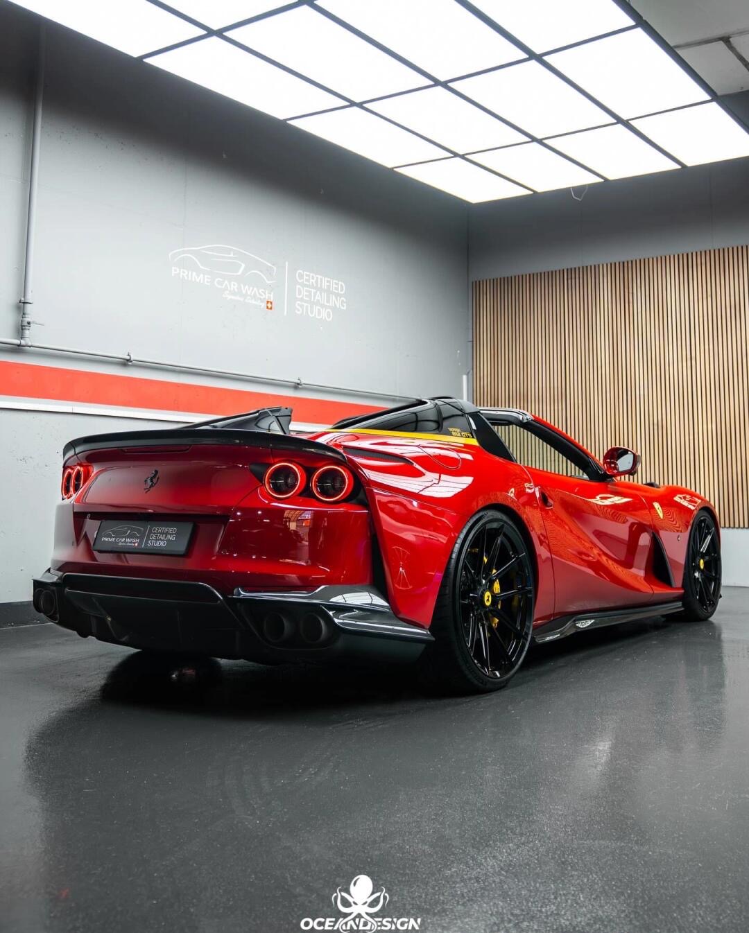 Ferrari 812 N Style Dry Carbon Parts - styling view