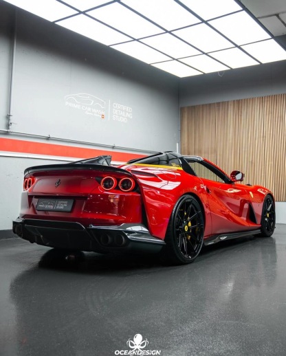 Ferrari 812 N Style Dry Carbon Parts - styling view