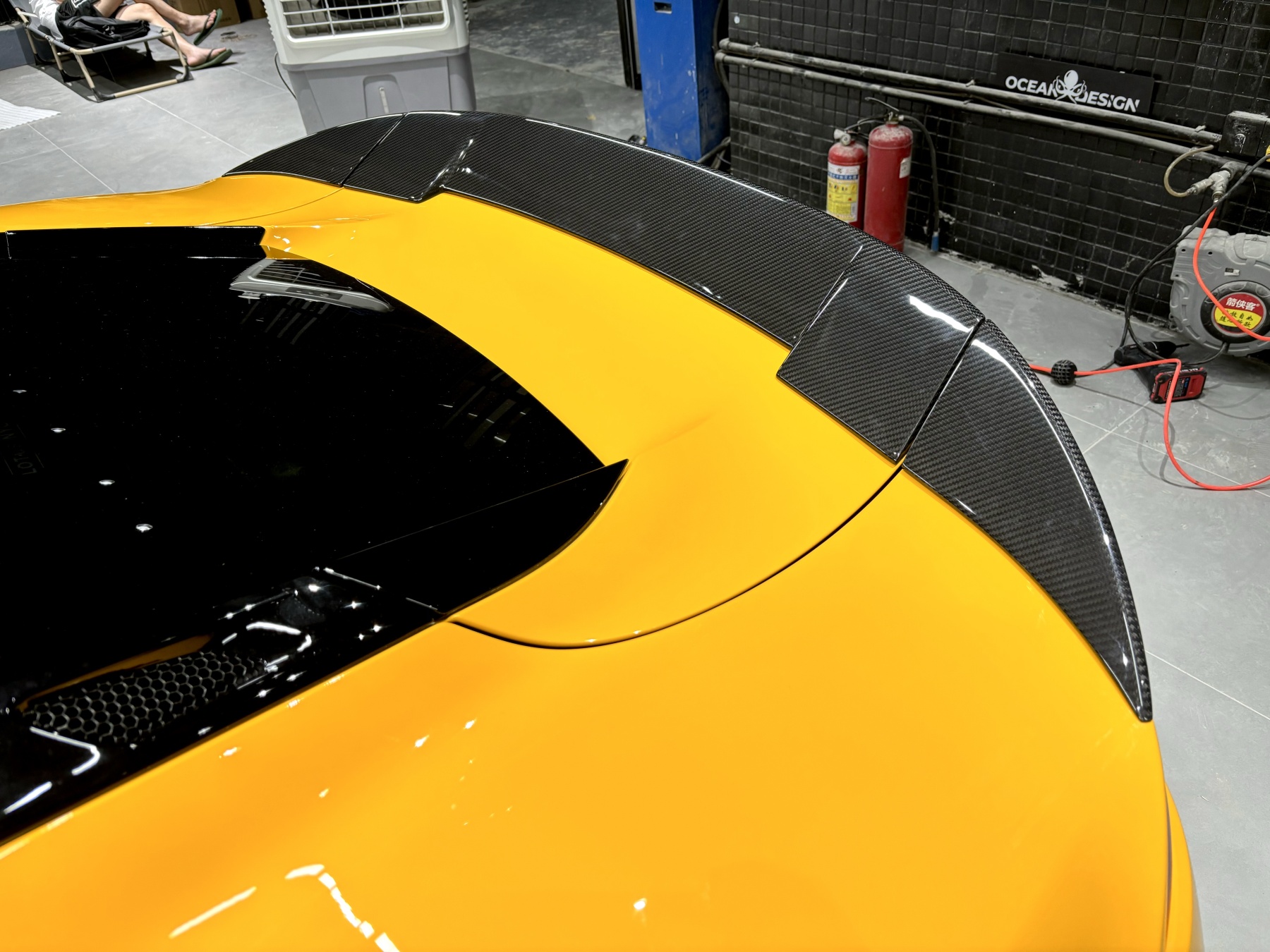 Lotus Emira Ocean Design Style Dry Carbon Parts - styling view