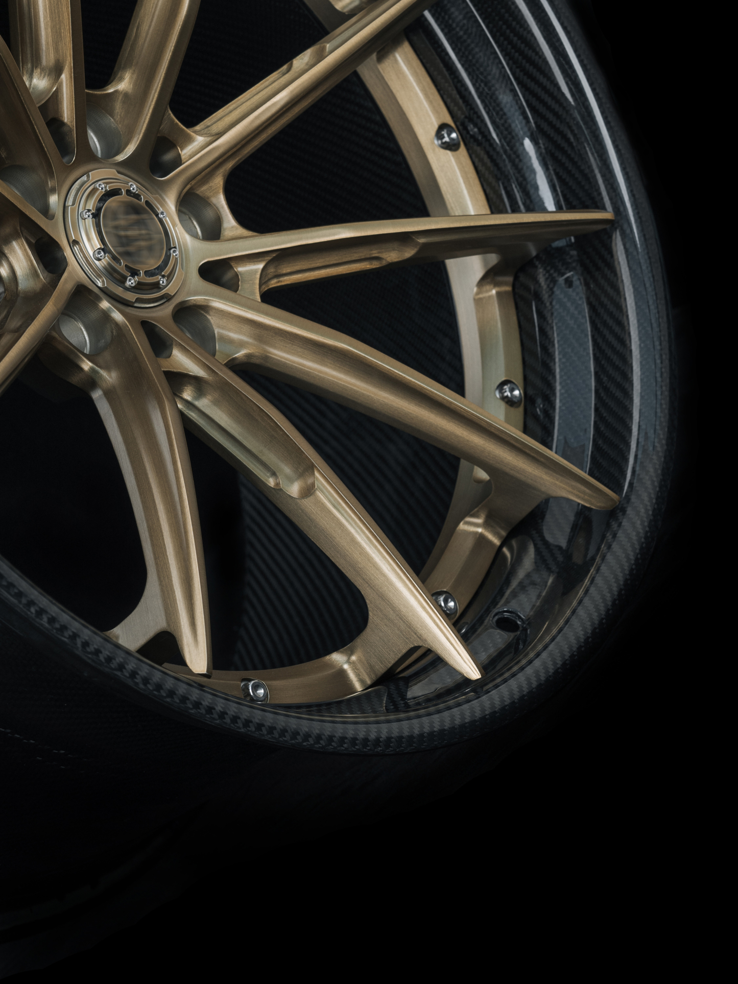 Octopus & Ocean Design Custom Carbon Fiber Wheels - styling view