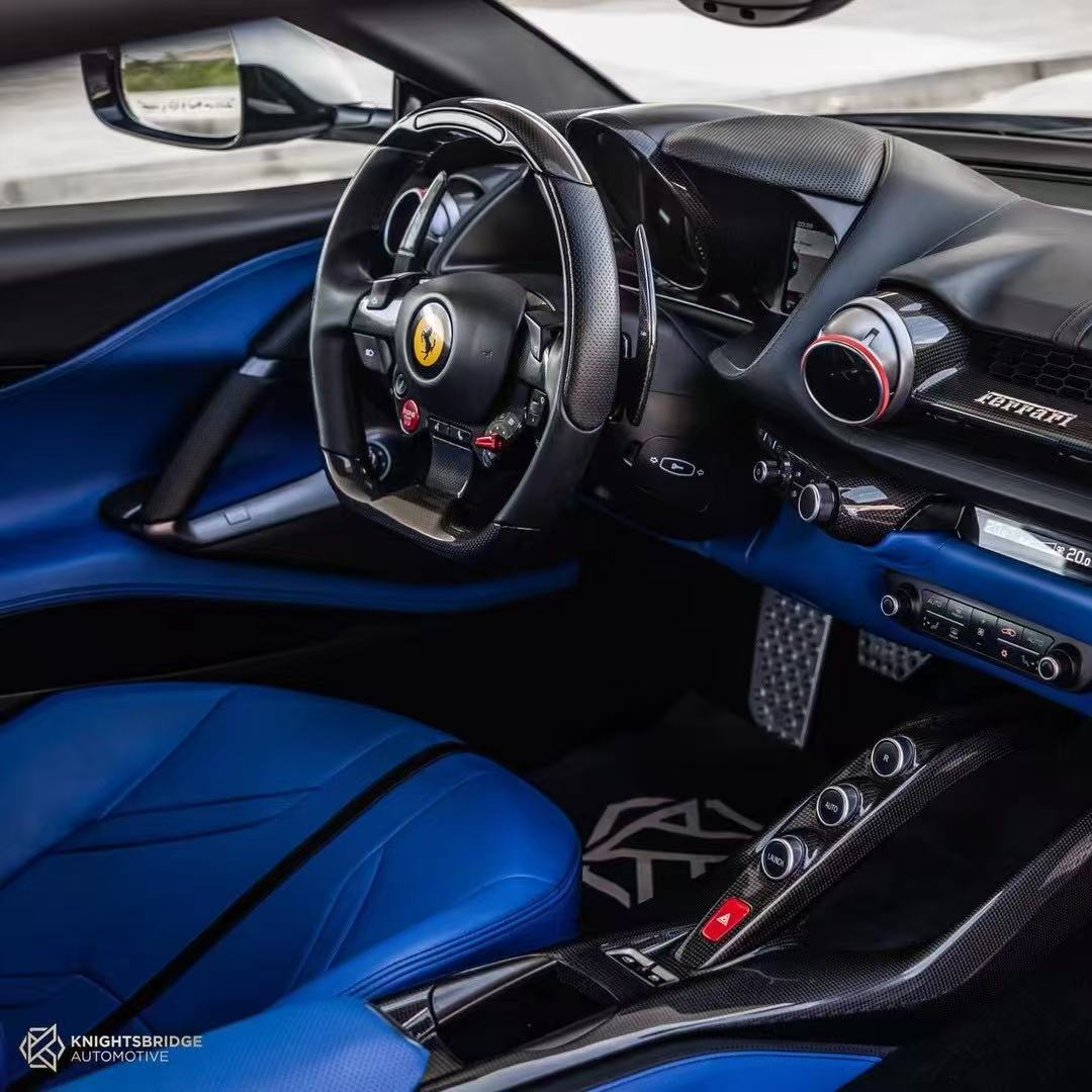 Ferrari 812 OEM Style Dry Carbon Interior Parts - styling view
