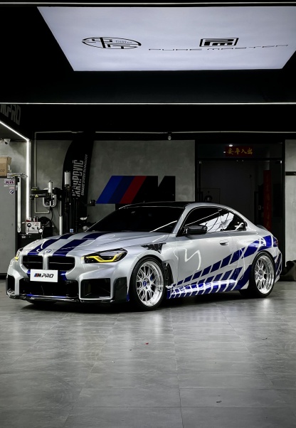 BMW G87 M2 AP Style Dry Carbon Parts - styling view