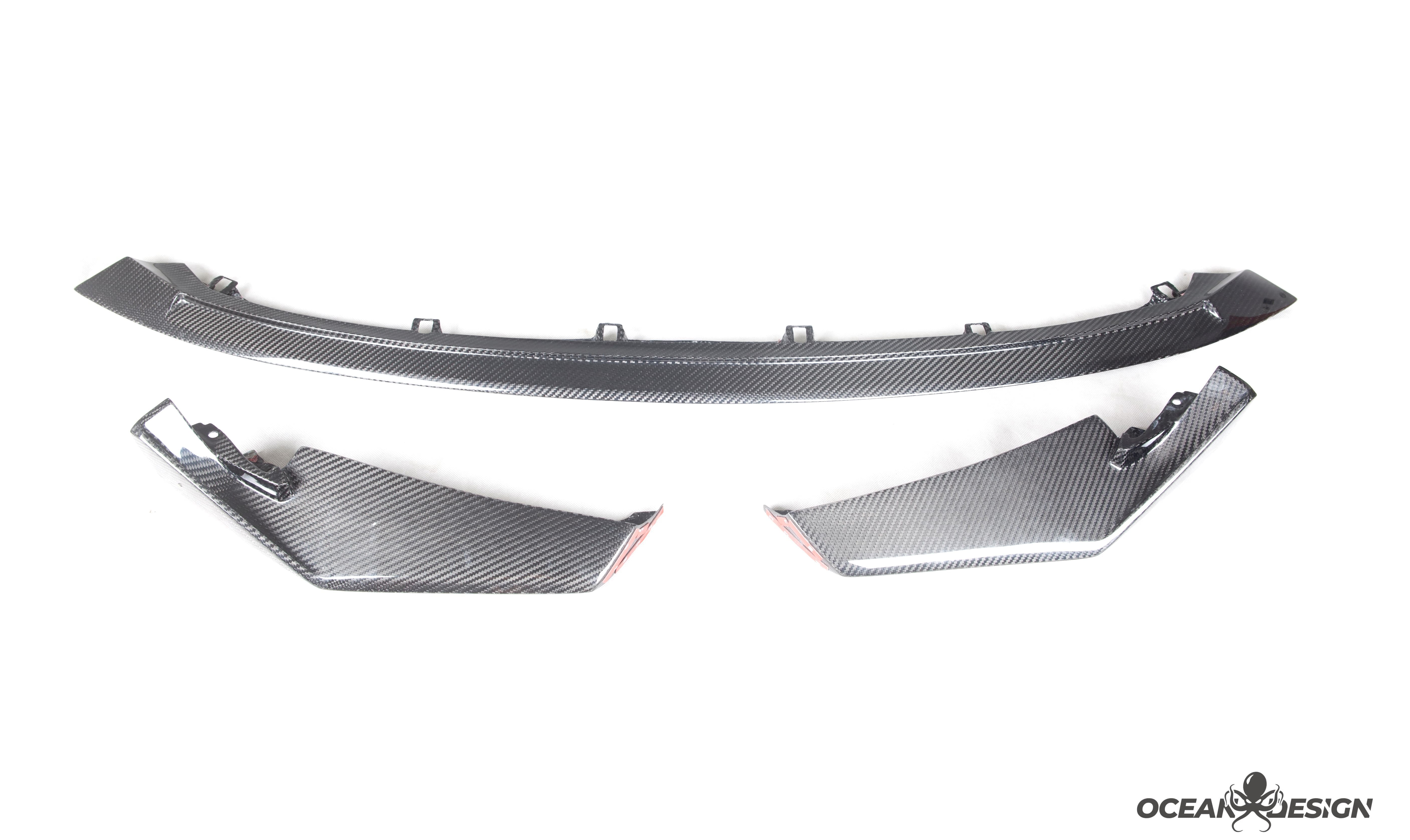 2021–2025 BMW M3 (G80) / M4 (G82) CSL Style Front Lip Splitter– Dry Carbon Fiber
