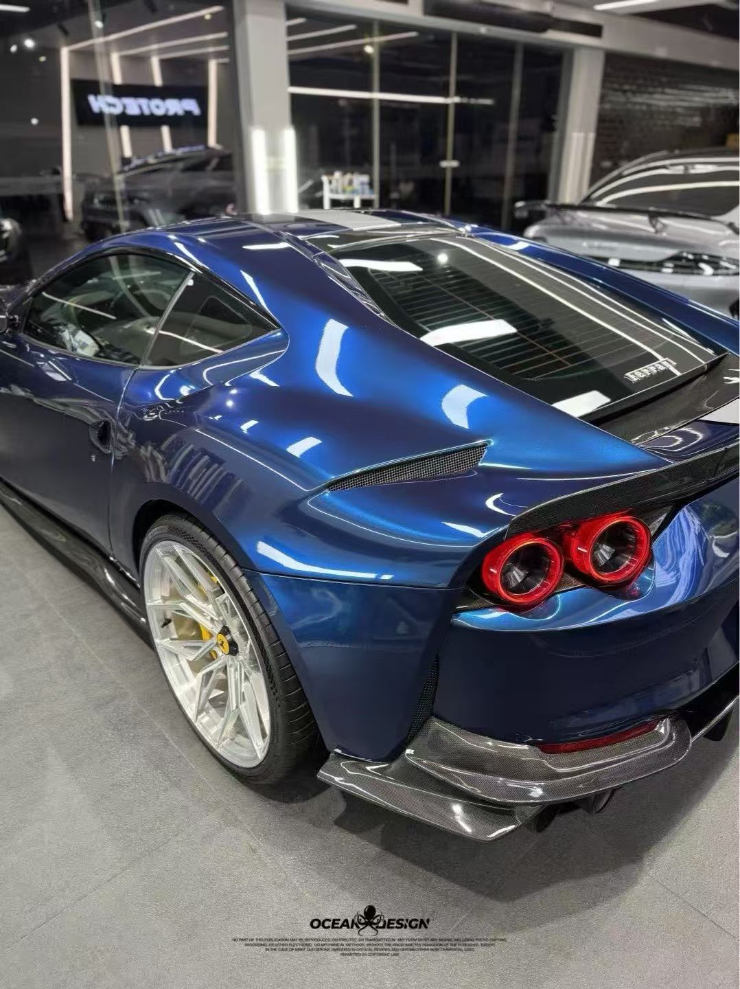 Ferrari 812 N Style Dry Carbon Parts - styling view