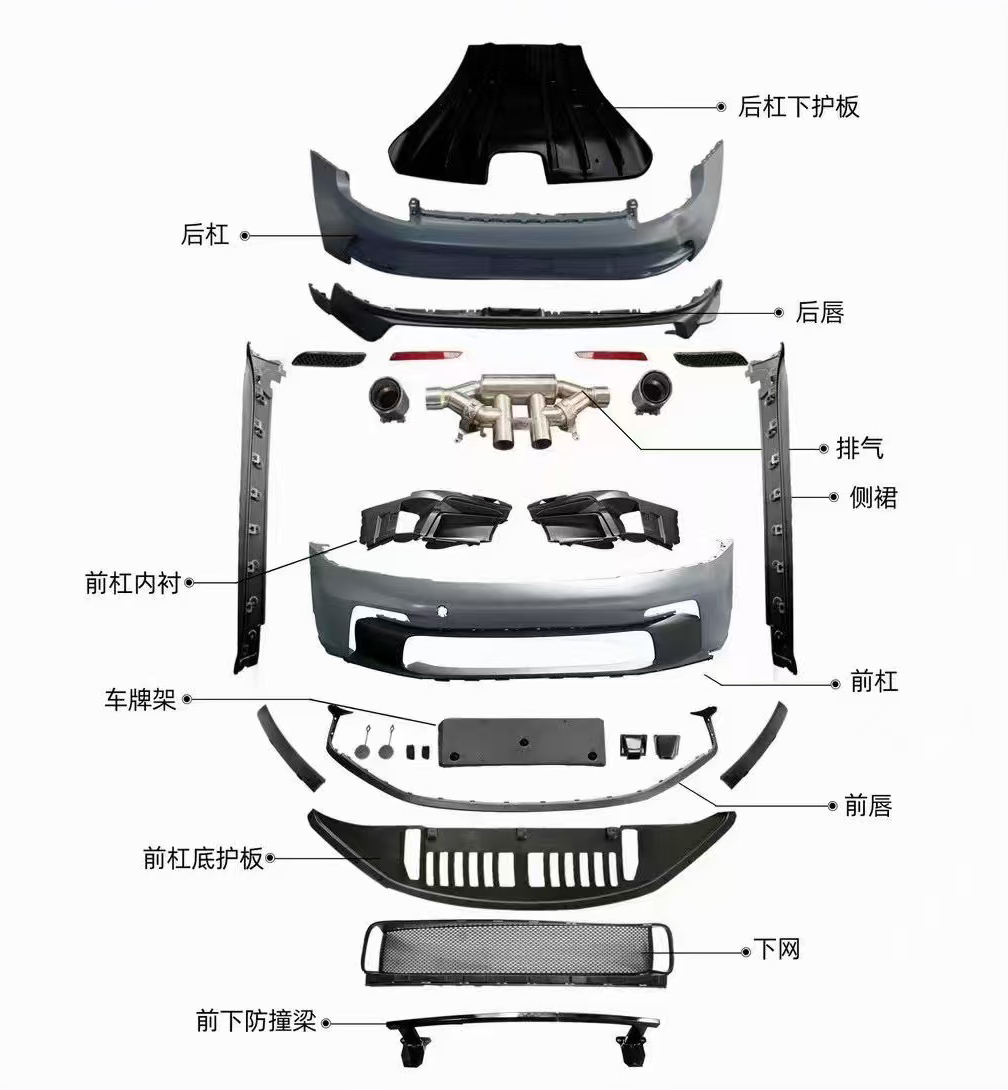 Porsche 911 992.1 GT3 Style Conversion Parts - styling reference for Front Bumper + Side Skirts + Rear Bumper - PP