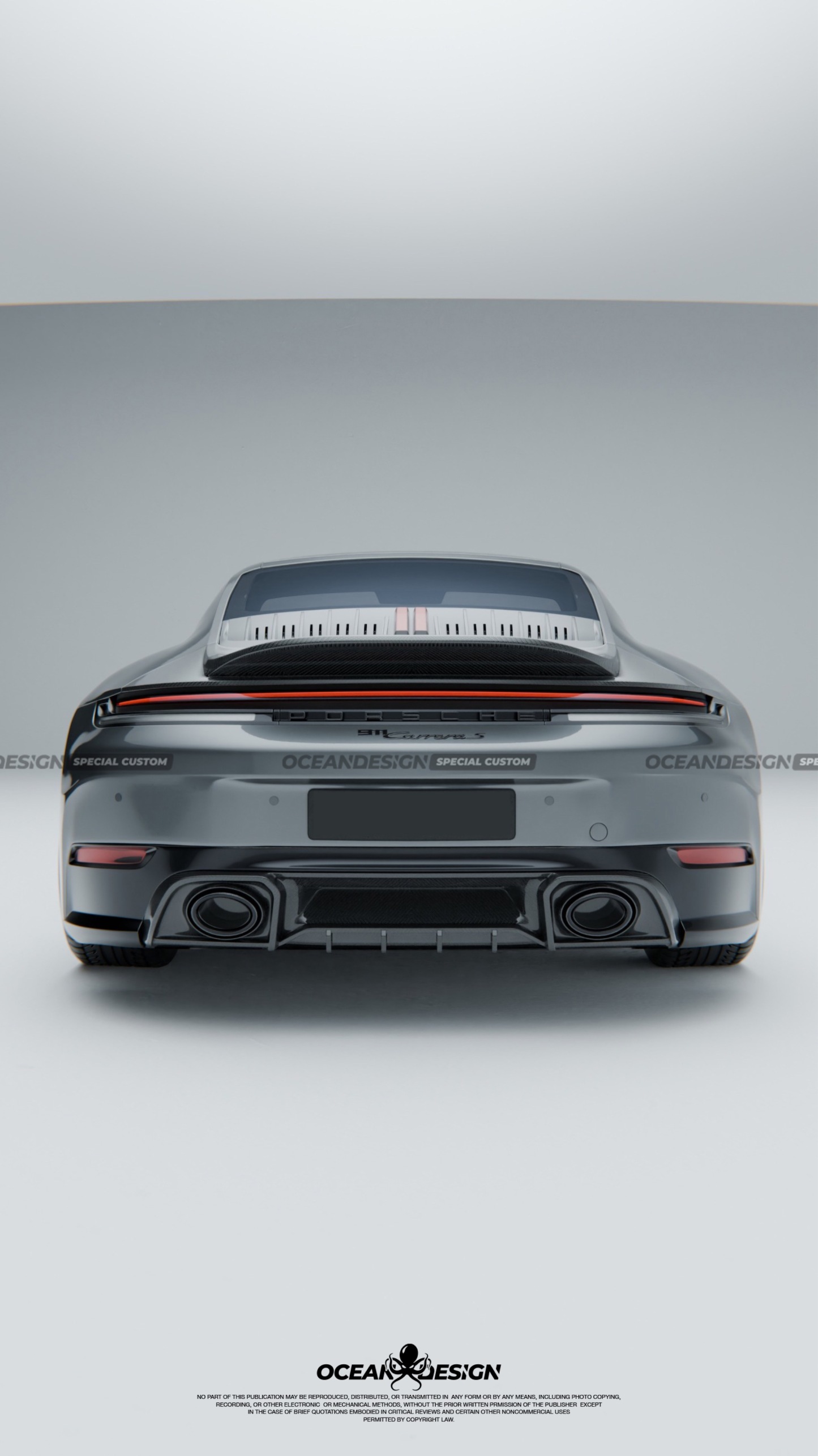 Porsche 911 992.2 Ocean Design Dry Carbon Parts - styling view