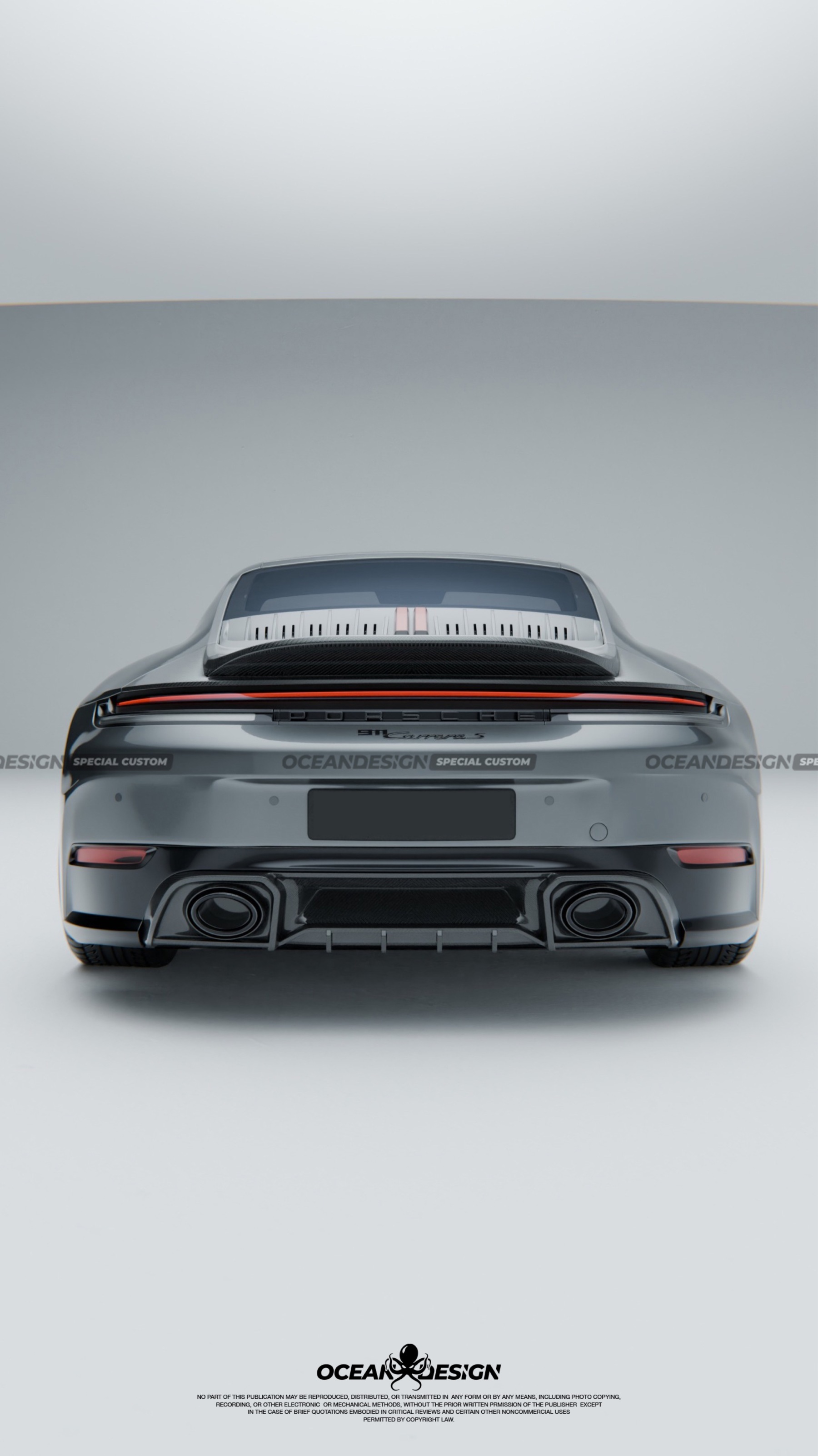 Porsche 911 992.2 Ocean Design Dry Carbon Parts - styling view