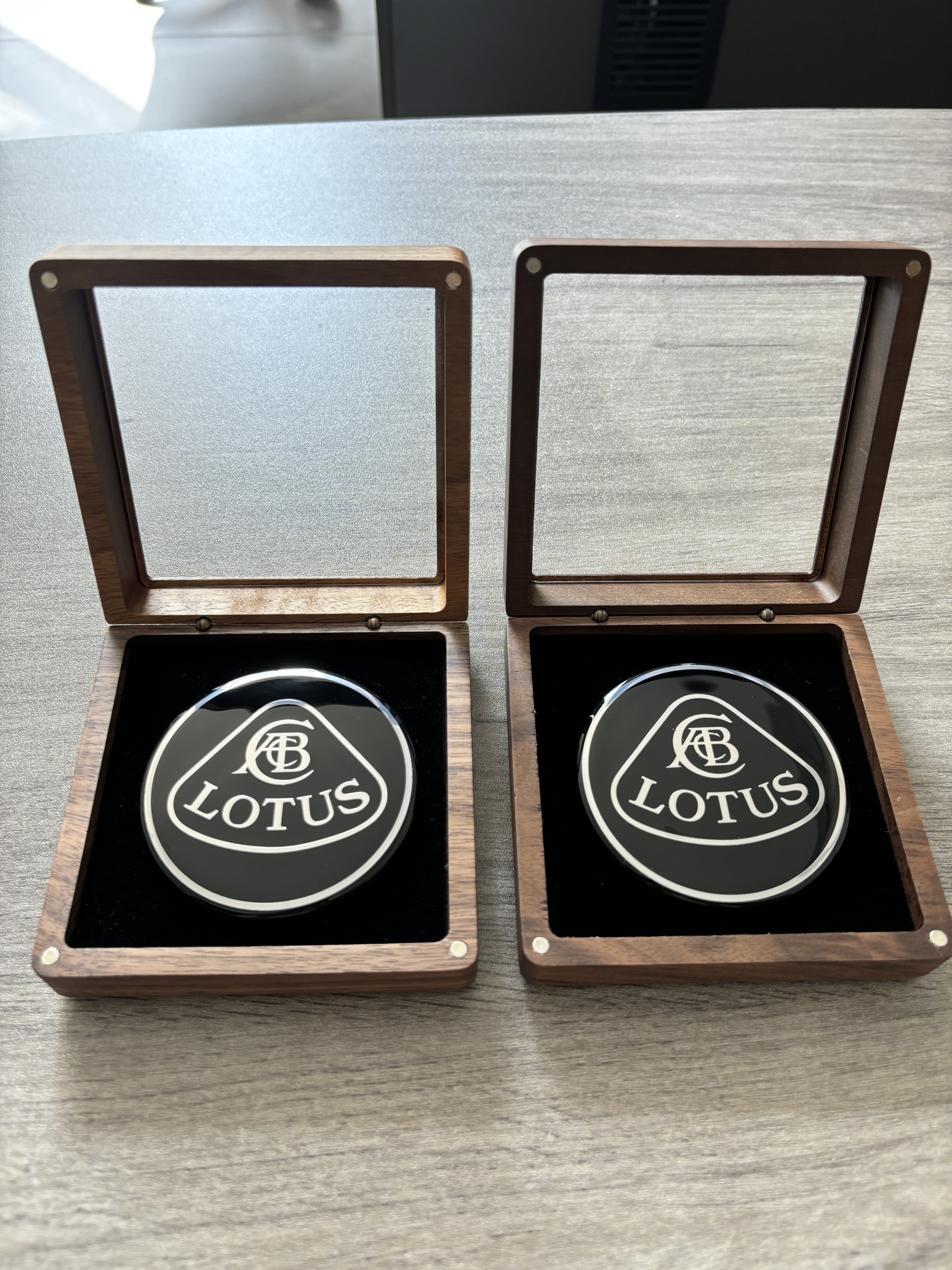 Lotus Emira/Eletre/Emeya Marble-Pattern Dry Carbon Badges - styling view