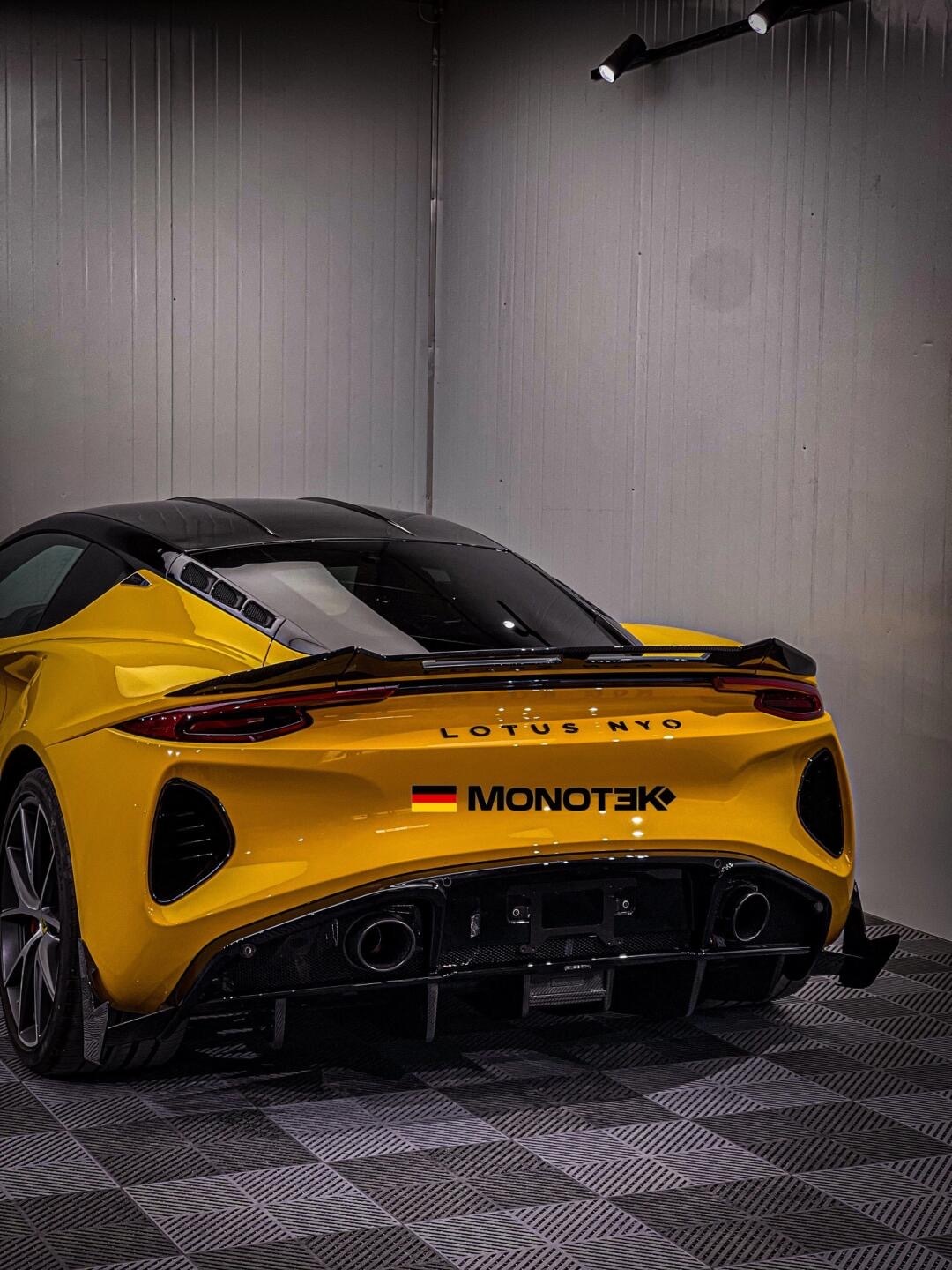 Lotus Emira Monotek Style Dry Carbon Parts - styling view