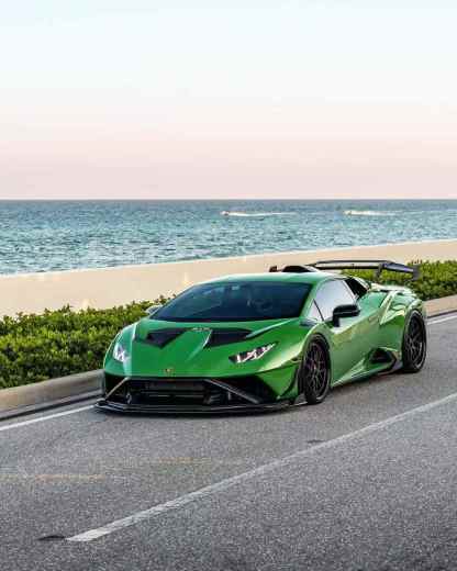 Lamborghini STO V Style Dry Carbon Parts - styling view