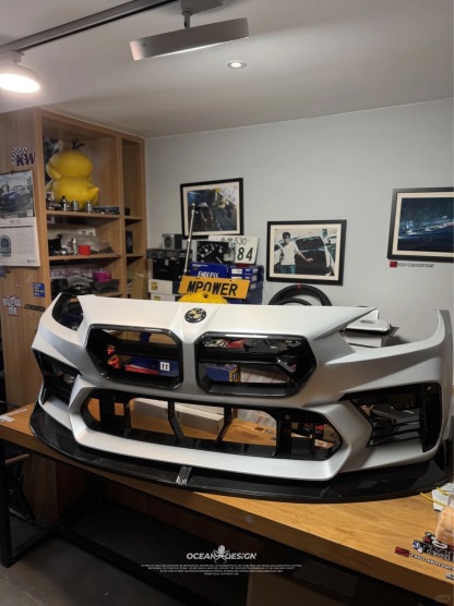 BMW G87 M2 AR V2 Style Dry Carbon Parts - styling view