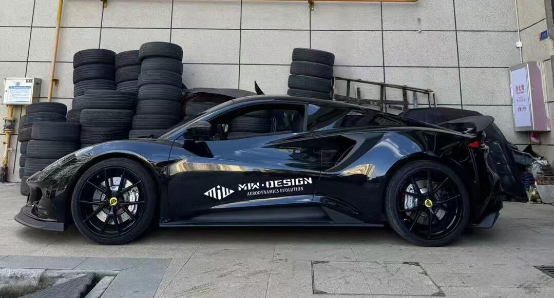 Lotus Emira V Style Dry Carbon Parts - styling view